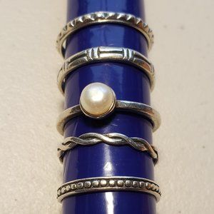 925 Sterling Silver Silpada stacking rings